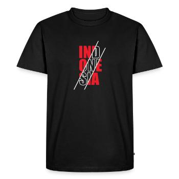 Indonésie - T-shirt Premium bio Homme - noir - Devant - Nico (187cm)