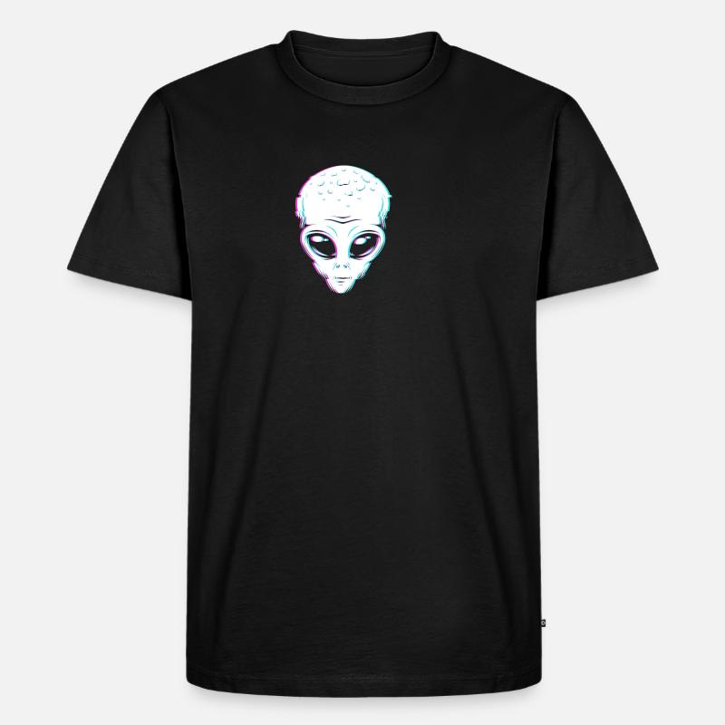 Alien - Männer Premium Bio T-Shirt - Schwarz
