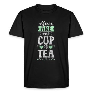 Tea Drinker Time Out Nature Tea Time - Men's Premium Organic T-Shirt - black - Front - Nico (187cm)