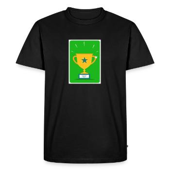 cup - Men's Premium Organic T-Shirt - black - Front - Nico (187cm)