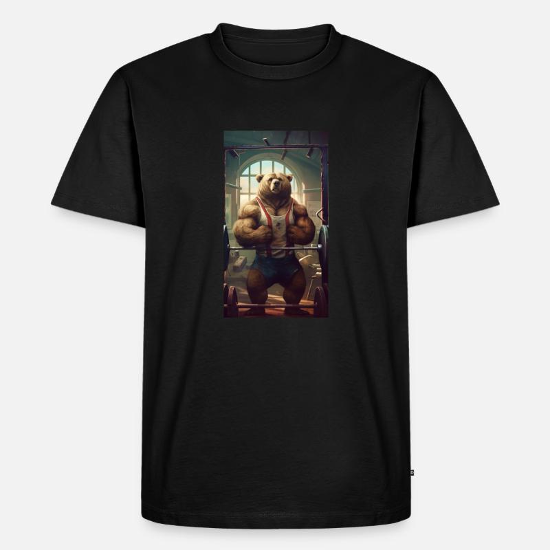 Training - Männer Premium Bio T-Shirt - Schwarz