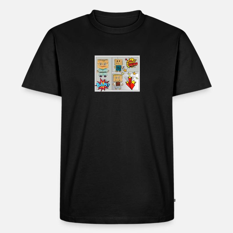 Ebner M. & Co. - Männer Premium Bio T-Shirt - Schwarz