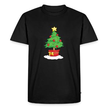 Christmas Tree - T-shirt Premium bio Homme - noir - Devant - Nico (187cm)