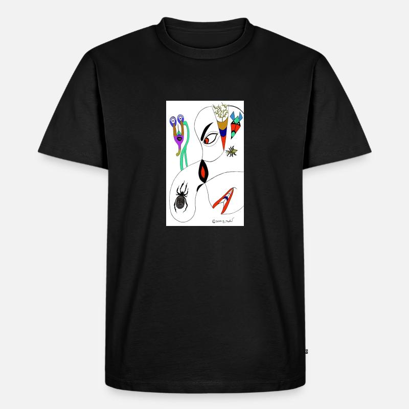 M Burns Head Spider - T-shirt Premium bio Homme - noir