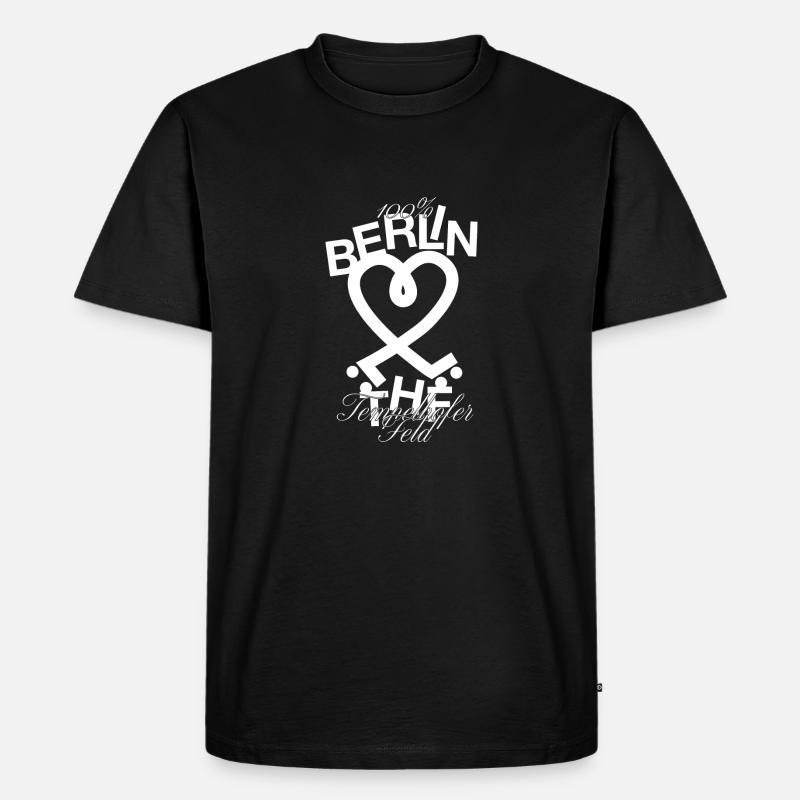 Tempelhofer Feld Skate - Männer Premium Bio T-Shirt - Schwarz