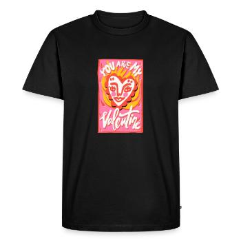 You are my Valentine - T-shirt Premium bio Homme - noir - Devant - Nico (187cm)