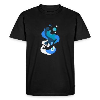 Brasse, Natation, Snorkeling - T-shirt Premium bio Homme - noir - Devant - Nico (187cm)