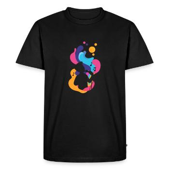 Voix - T-shirt Premium bio Homme - noir - Devant - Nico (187cm)