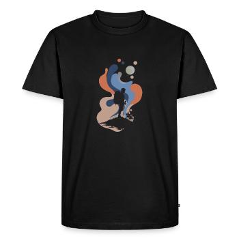 Randonnée Trekking Alpinistes - T-shirt Premium bio Homme - noir - Devant - Nico (187cm)