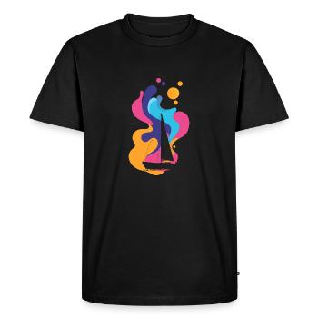 Voilier Voile - T-shirt Premium bio Homme - noir - Devant - Nico (187cm)