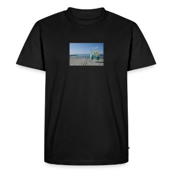 Cocktails sur la plage - T-shirt Premium bio Homme - noir - Devant - Nico (187cm)