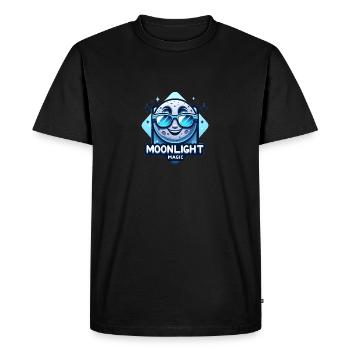 Magie du clair de lune - T-shirt Premium bio Homme - noir - Devant - Nico (187cm)