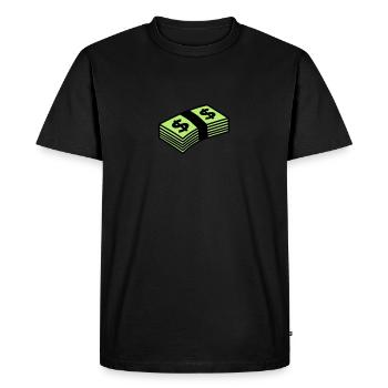 Money dollars Color - T-shirt Premium bio Homme - noir - Devant - Nico (187cm)