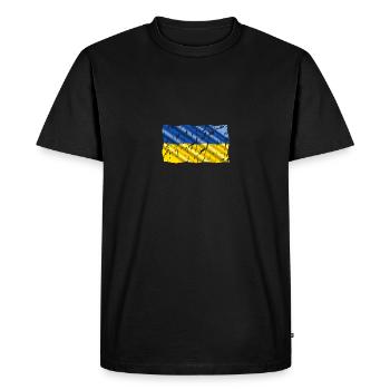 Ukraine - Men's Premium Organic T-Shirt - black - Front - Nico (187cm)