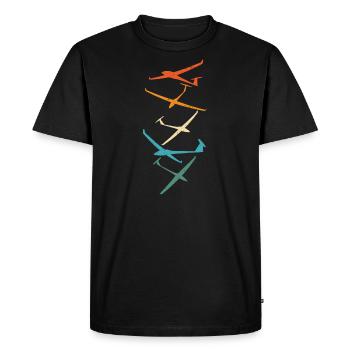 Planeurs | Vol à voile Pilot Thermik Cadeaux - T-shirt Premium bio Homme - noir - Devant - Nico (187cm)