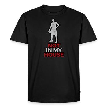 PAS DANS MA MAISON GRUNGE - T-shirt Premium bio Homme - noir - Devant - Nico (187cm)