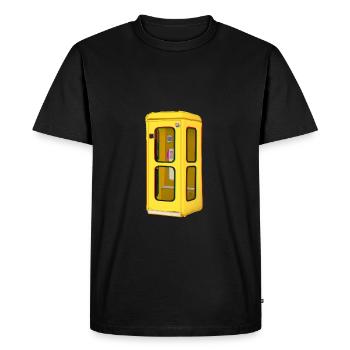 Ancienne cabine téléphonique - TelH78 - T-shirt Premium bio Homme - noir - Devant - Nico (187cm)