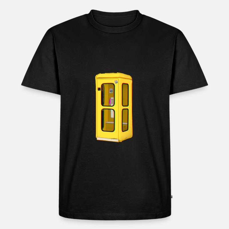 Alte Telefonzelle - TelH78 - Männer Premium Bio T-Shirt - Schwarz