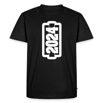 Year 2024 - Men's Premium Organic T-Shirt - black - Front - Nico (187cm)