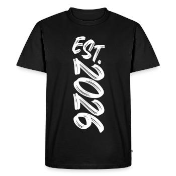 Est. 2026 - Established 2026 - Birthday Gift - Men's Premium Organic T-Shirt - black - Front - Nico (187cm)
