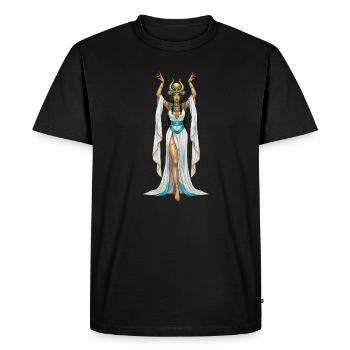 Cosplay de la déesse égyptienne Isis - T-shirt Premium bio Homme - noir - Devant - Nico (187cm)