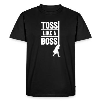 Lancer comme un morceau de bois lancer Caber Toss - T-shirt Premium bio Homme - noir - Devant - Nico (187cm)