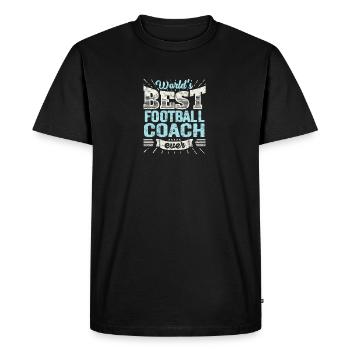 TOP Entraîneur de football: Le meilleur entraîneur de football jamais - T-shirt Premium bio Homme - noir - Devant - Nico (187cm)