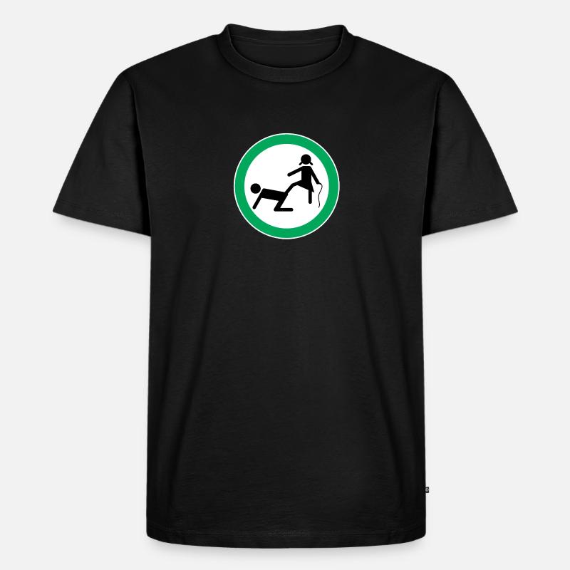 Devot - Männer Premium Bio T-Shirt - Schwarz