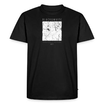 Black&White T-Shirt - Men's Premium Organic T-Shirt - black - Front - Nico (187cm)