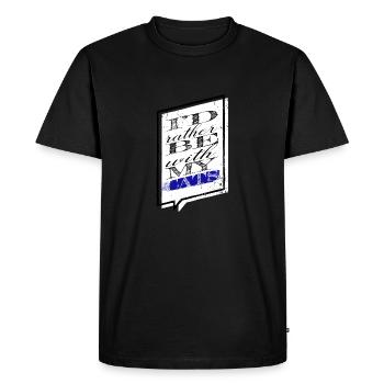 Cute Animal Love Joke Cat Long Sleeve Shirts - Men's Premium Organic T-Shirt - black - Front - Nico (187cm)