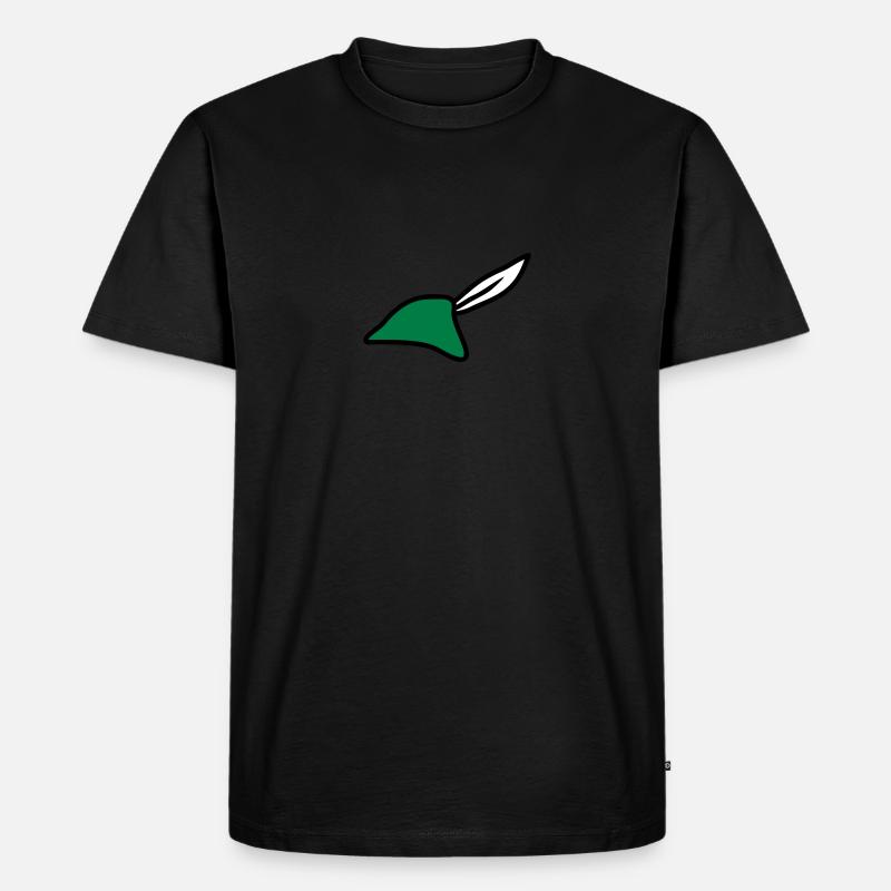 Robin Hood Hat - Männer Premium Bio T-Shirt - Schwarz