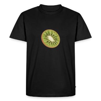 kiwi healthy fruit gift - Men's Premium Organic T-Shirt - black - Front - Nico (187cm)
