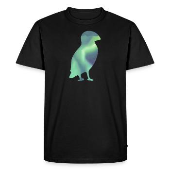 Puffin Island Papageitaucher Islande Aurora - T-shirt Premium bio Homme - noir - Devant - Nico (187cm)