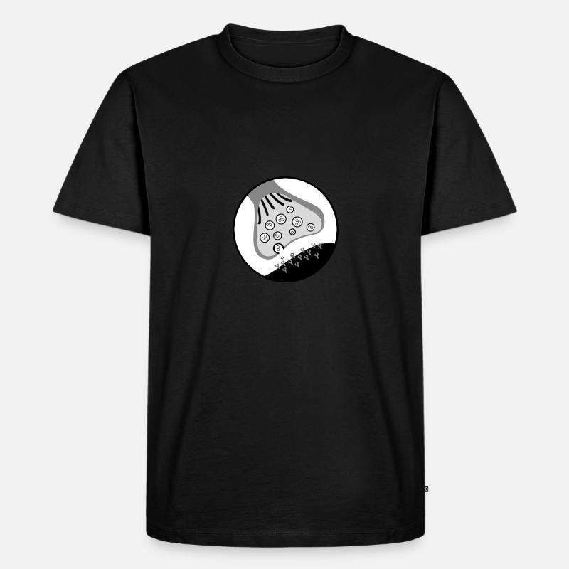 Synapse - Männer Premium Bio T-Shirt - Schwarz