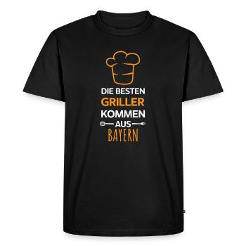 Les meilleurs barbecues viennent de Bayern Design - T-shirt Premium bio Homme - noir - Devant - Nico (187cm)