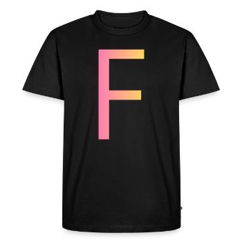 F - T-shirt Premium bio Homme - noir - Devant - Nico (187cm)