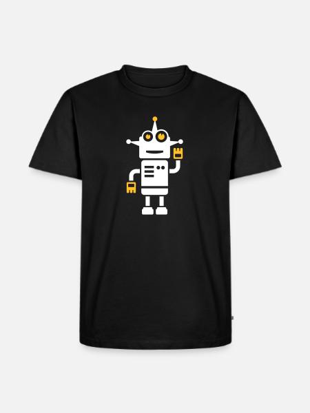 Robot gift - Men's Premium Organic T-Shirt - black