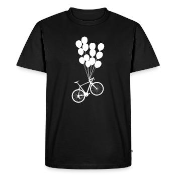 Ballons de bicyclette - T-shirt Premium bio Homme - noir - Devant - Nico (187cm)