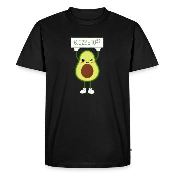Avogadro Number - Men's Premium Organic T-Shirt - black - Front - Nico (187cm)