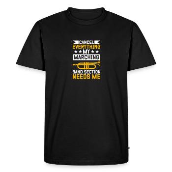 Marching Band Section Proud Musician - Men's Premium Organic T-Shirt - black - Front - Nico (187cm)