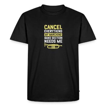 Marching Band Section Proud Musician - Men's Premium Organic T-Shirt - black - Front - Nico (187cm)