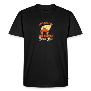 Bernard-l’ermite crabe nourriture crabe propriétaire Hermie amant ermite - T-shirt Premium bio Homme - noir - Devant - Nico (187cm)
