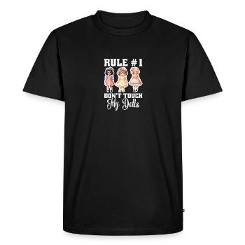 Poupée amant poupée enthousiaste poupée Collector Gear - T-shirt Premium bio Homme - noir - Devant - Nico (187cm)