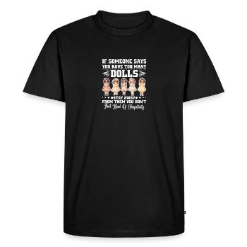Doll Owner Gear Doll Collecting Enthusiast - Men's Premium Organic T-Shirt - black - Front - Nico (187cm)