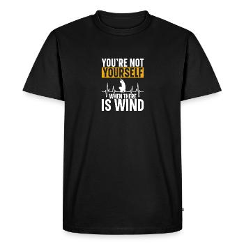 Indoor Slacklining Accessories Slackline Swing - Men's Premium Organic T-Shirt - black - Front - Nico (187cm)
