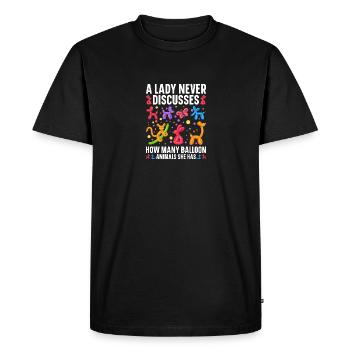 Ballon Twister Ballon Kit de torsion Ballon - T-shirt Premium bio Homme - noir - Devant - Nico (187cm)