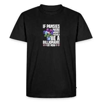 Pansy Seeds Pansies for Outdoors Pansy Flower - Men's Premium Organic T-Shirt - black - Front - Nico (187cm)