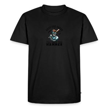 Keep The Candy I'll Take The Beer Halloween - Men's Premium Organic T-Shirt - black - Front - Nico (187cm)