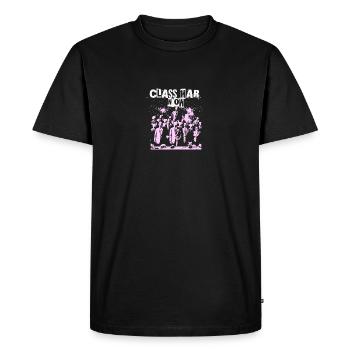 Rebel Clash Of Classes Resist Resistance - Men's Premium Organic T-Shirt - black - Front - Nico (187cm)