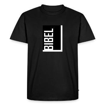 BIBLE - Men's Premium Organic T-Shirt - black - Front - Nico (187cm)